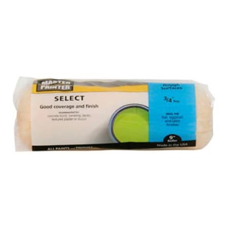 General Paint Master Painter 9" Select Roller Cover, 3/4" Nap, Knit, Rough - 697823